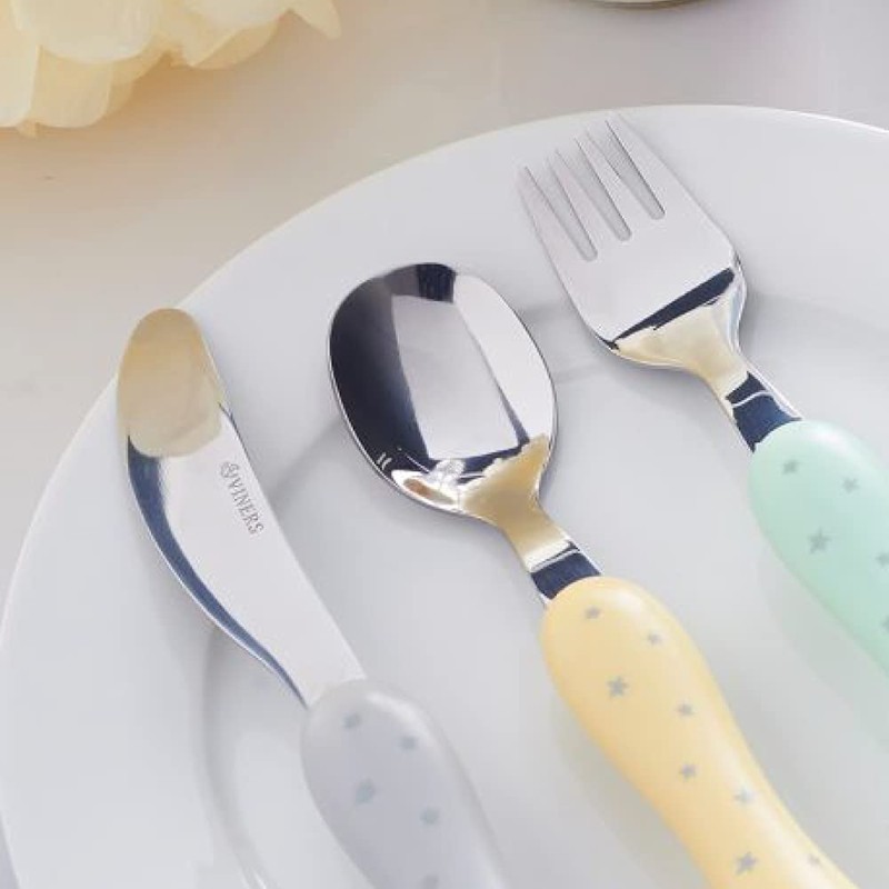 Viners Kids First Cutlery Set - Toddler’s Textured Easy Grip