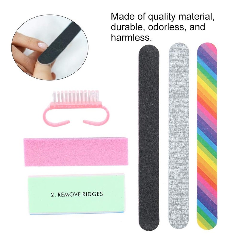 Kit de Limas de Uñas Profesional, Herramienta de Manicura Limas