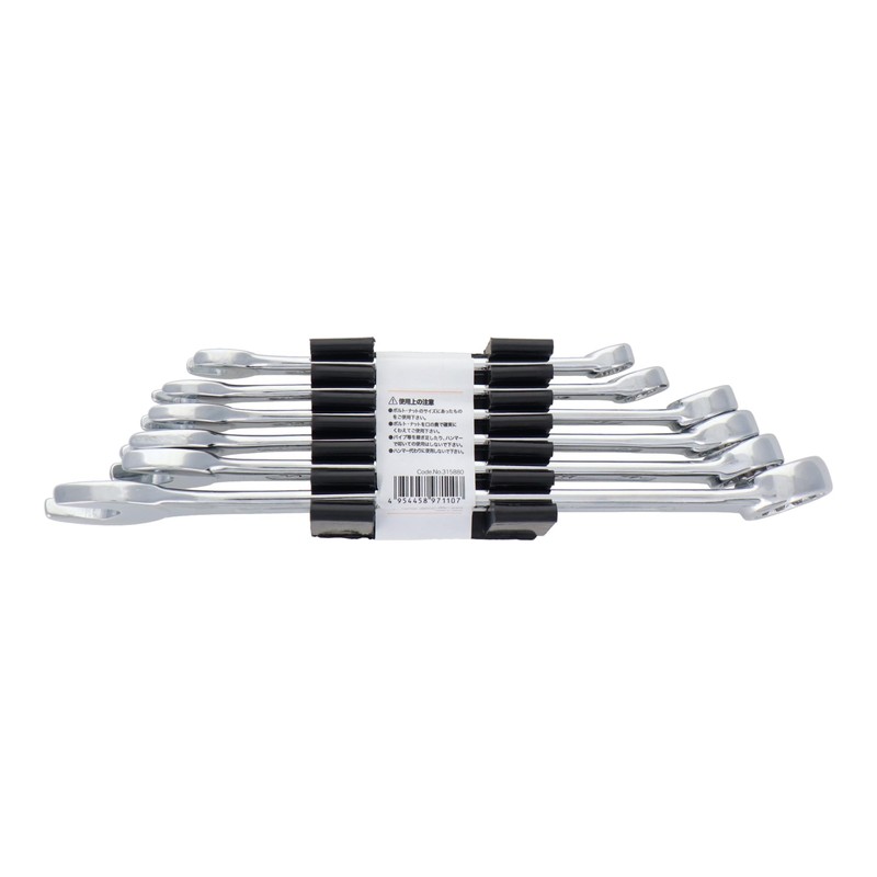 Trad Combination Wrench, Set, 6 Pairs, 8 – 17