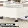 Wensdr 4 Packs 1.7-2.2" Adjustable Furniture Risers Anti Slip Rubber