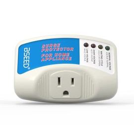 BSEED Enchufe de Aparato Electrodoméstico Protectores contra Sobretensiones Supresor de Potencia Tensión Salida 1 Paqiete