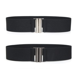 VEHYEGOI 2 Pieces Wide Belts For Women, Decorative Belts For Clothes, Elastic Elastic Belts, Fashion Clothing Accessories, Simple Belts