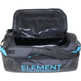 Element Equipment Trailhead Duffel Bag Shoulder Straps Waterproof Black/Blue Small