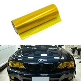 MACHSWON Car Light Film, Tint Vinyl Film for Headlight, Rear Light, Taillight Fog Lamp, Yellow, 30cm x 180cm