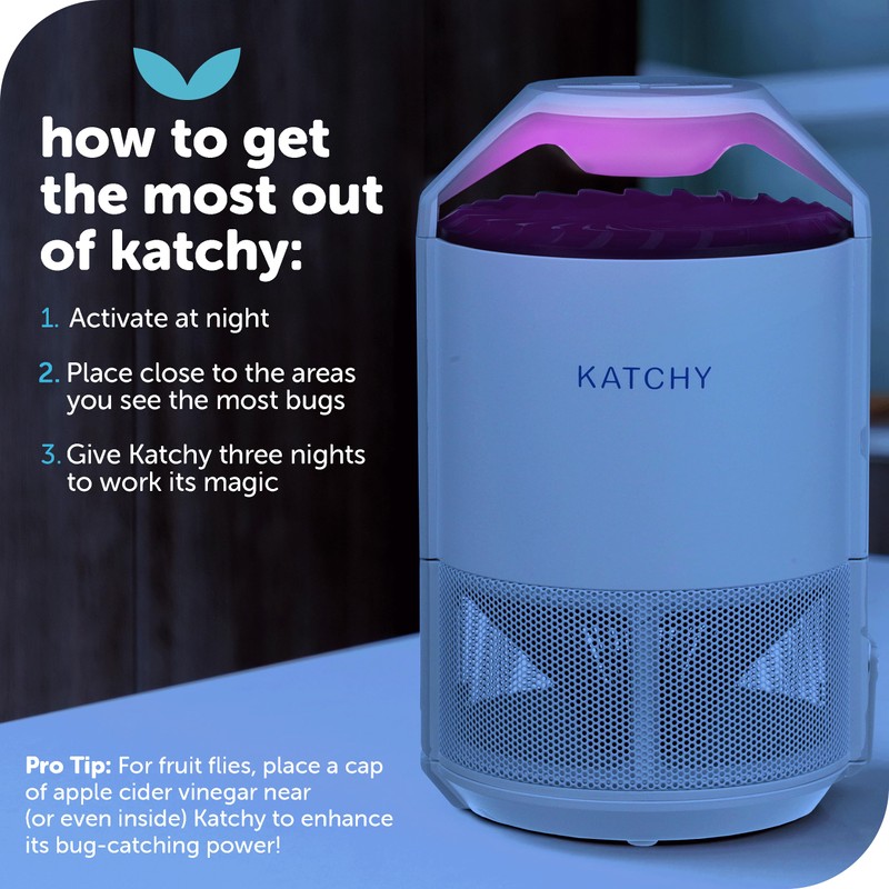 Katchy Indoor Insect Trap - Catcher & Killer for Mosquitos,