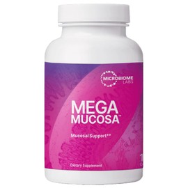Microbiome Labs Microbiome Laps MegaMucosa - Amino Acids Supplement with Dairy-Free Immunoglobulins - Gut Health + Immune Support for Women & Men - For Complete Mucosal Support (180 Capsules)