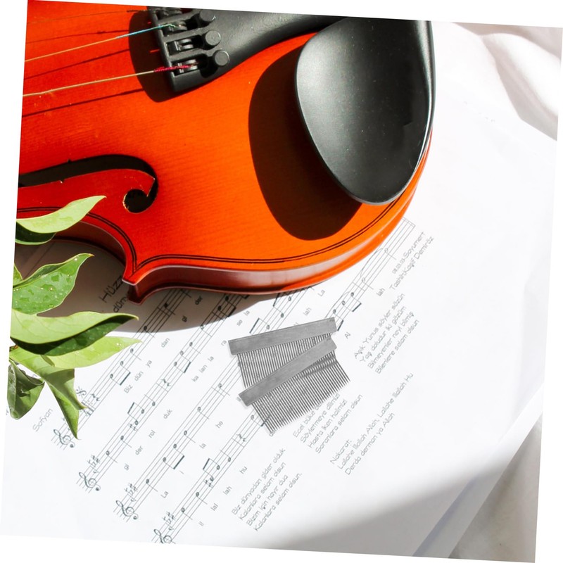 TOPPERFUN 2pcs Bow Ponytail Comb Horse Hair Comb Violin Bow