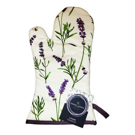 Samuel Lamont, Lavare (Lavender), British Oven Mitt (Gauntlet), Heavy Duty, Insulated, Cotton, Imported