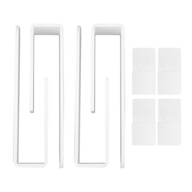 Wall Mounted Acrylic Hat Hook Easy Installation Sturdy Multifunction Self Adhesive Cap Organize Hook for Bedrooms Living Room White