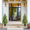 SEVENLOVE 96" Artificial Cedar Topiary Tree One Set, 8FT SEVENLOVE