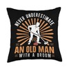 Curling Player Curler Sport Lover Curling Stone Throw Pillow