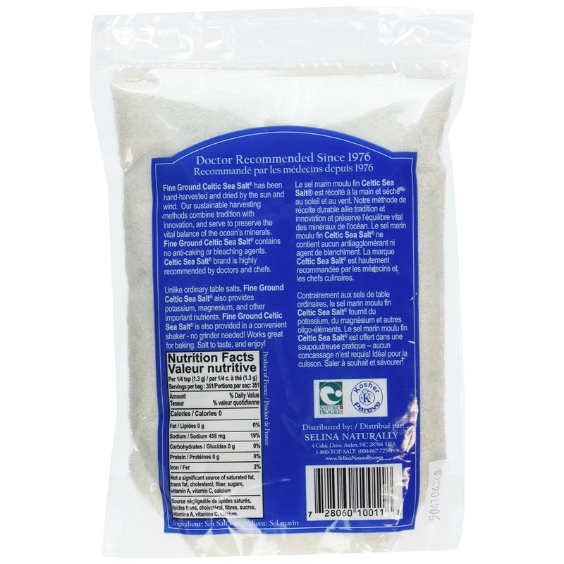 CELTIC SEA SALT FNE GROUND POUC, 1 LB (Pack of