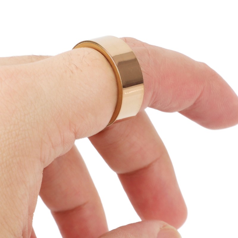 Bluetooth 5.0 Smart Health Ring IP68 Waterproof Stainless Steel Multifunctional