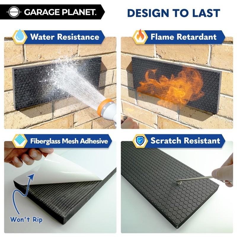 M2 Garage Wall Protector Car Door Wall Protector, Tool-Free, Designed