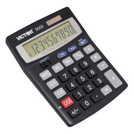 Victor 10 Digit Desktop Calculator, Tax Keys and Currency Conversion