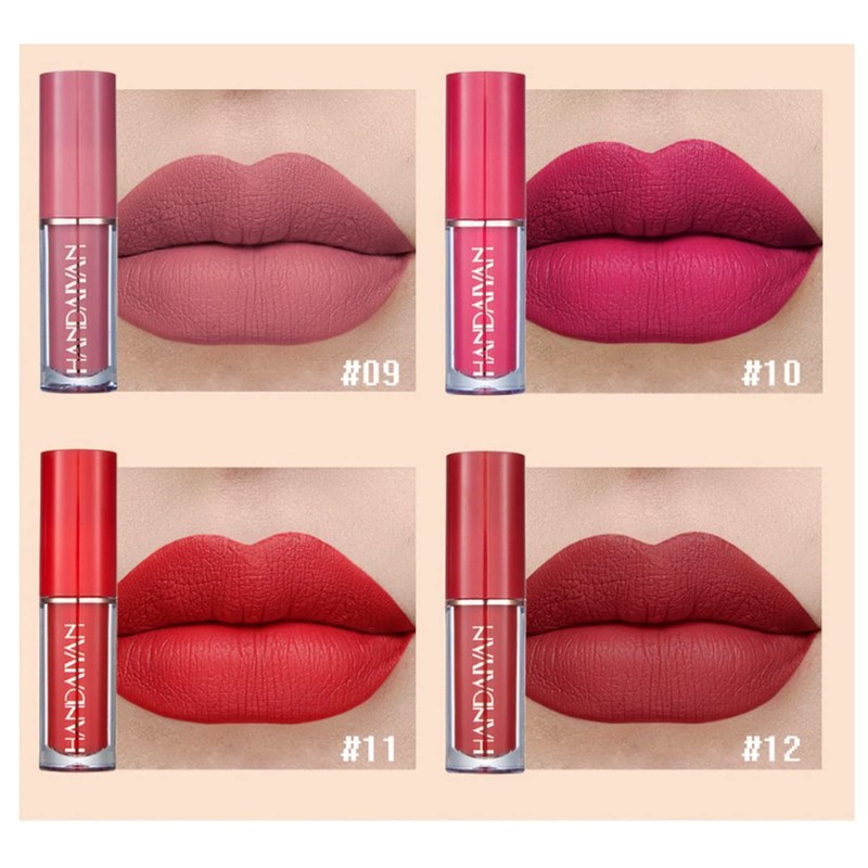 Holzsammlung 12 Colours Matte Liquid Lipstick Waterproof Durable Matte Liquid