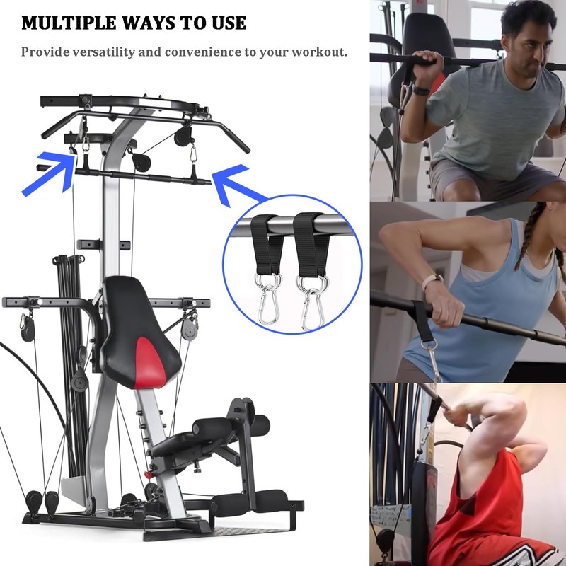 Favuit Fitness Hanging Straps, Cable Pulley Straps Weight Pulley System