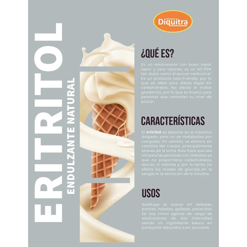 Eritritol, Goma Xantana Y Psyllium Husk Keto 250 Gramos Cu