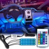 CHUSYYRAY RGB LED Car Interior Fiber Strip Light Atmosphere Ambient