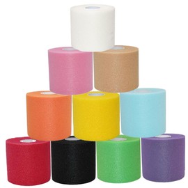 Athletic Tape 10 Roll 10 Color 33ft Wrist Tape Breathable Tearable Medical Lightweight Non-irritating Sponge Sports to Avoid Injuries/for Better Performance/for Recovery Sports