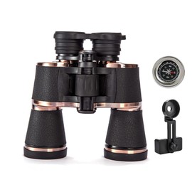 Homlume 20x50 Adult Binoculars with Compass Phone Clip High Power Binoculars for Adults,Waterproof Compact Binocular for Bird Football Games Watching Hunting Traveling Outdoor