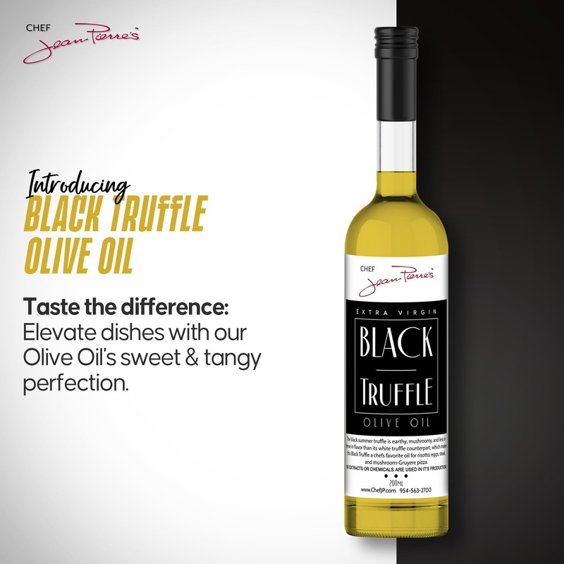 Chef Jean Pierre's Black Truffle Olive Oil - Naturally Infused,