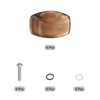 PATIKIL Guitar Tuning Peg Button Machine Head Oval Acrylic Button