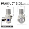 LNCHKA Industrial Air Pressure Regulator 3/8" NPT, 0-150 PSI Adjustable,Construction