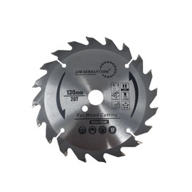 jjw-germany HM Circular Saw Blade 130 x 16 Teeth = 20 WZ for Bosch, Metabo or Skil Hand-Held Circular Saws