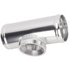 2.5in Blow Off Valve Flange Aluminum Alloy Silver Rustproof Universal