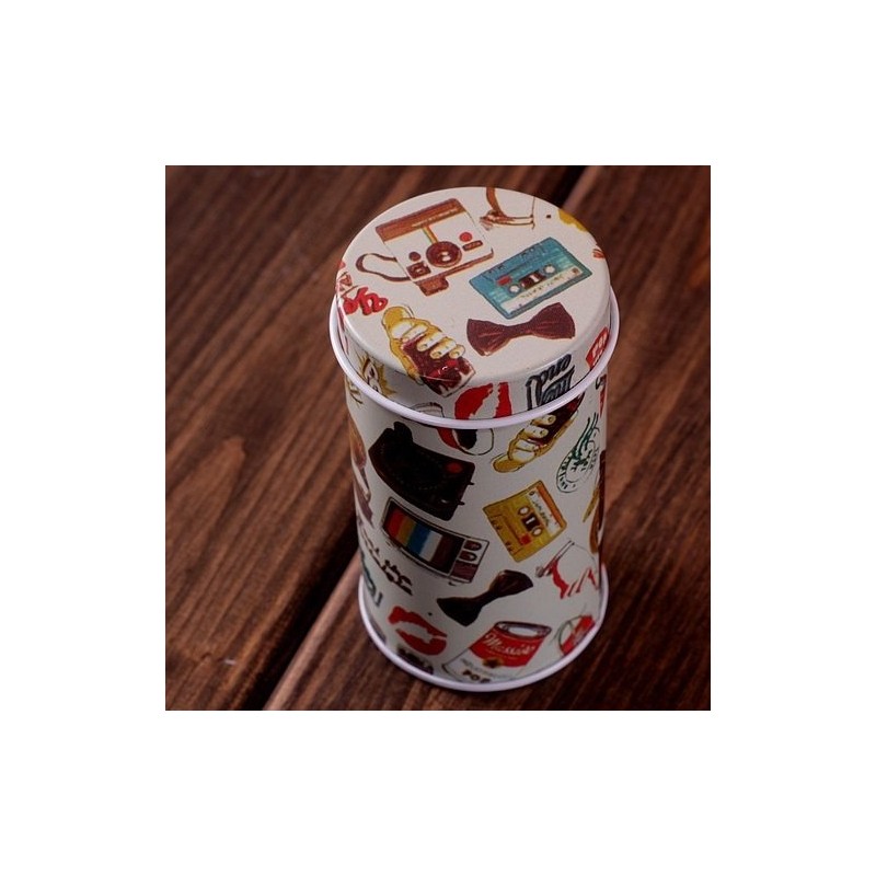 GracesDawn Set of 8 Home Kitchen Storage Containers Colorful Tins