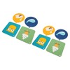 6Pcs Silicone Trivet Mats Cartoon Style Anti Slip Flexible Hanging