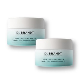 Dr. Brandt Needles No More Neck Tightening Cream - Lifts, Tightens & Reduces Skin Sagginess - Includes a Rose Quartz Gua Sha Tool - 1.7 oz, Pack of 2