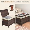 Honjourai Wicker Storage Basket with Lid,Rattan Shelf Basket with Removable