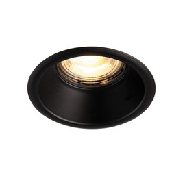 Saxby 80248 Speculo Fire Rated Matt Black IP65 Bathroom GU10 LED Anti Glare Downlight