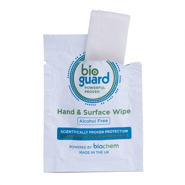 Alcohol Free Hand & Surface Wipes Sachets – Disposable Wipes