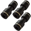 Aerzetix: 3 x Connector Quick Coupling Right Liquid Diameter 5