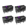 NoirVogel KAILONG MFD70-X 150M Mouse Micro Switch (4Pcs, Purple-Gold), 0.74N,