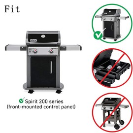 Votenli P763E (3-Pack) 15.3" Porcelain Steel Flavorizer Bars Heat Plate Replacement for Weber 7635 Weber Spirit 200,Spirit 210,Spirit E210,Spirit S210,Spirit E220, S220 Grill Parts