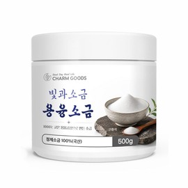 Charm goods 용융소금 1000도 고온 용융공정 국내산 100프로 정제소금 500gX1통