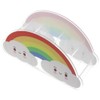 GetCoupon New Rainbow Shape Arylic Pen Holder Desktop Organizer Box,