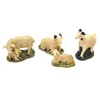 4 x Sheep Aries and Lambs Christmas Figurines 6cm Birth