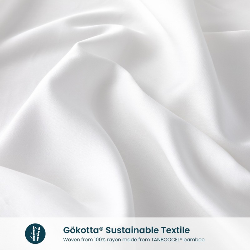 GOKOTTA Pillow Cases Queen Size 2 Pack - Rayon Made