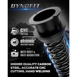Dynofit 3" Front Leveling Lift Kit for 2014-2024 Ram 2500 4WD, 2013-2024 Ram 3500 (4x4) Pick Up, Heavy Duty Steel Struct Spacers with Shock Extension Brackets