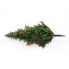 Sardoxx Set of 2 Artificial Cedar Topiary Trees with Red