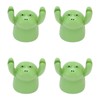 4Pcs Desktop Card Holder Resin Cartoon Animal Shape Cute Message