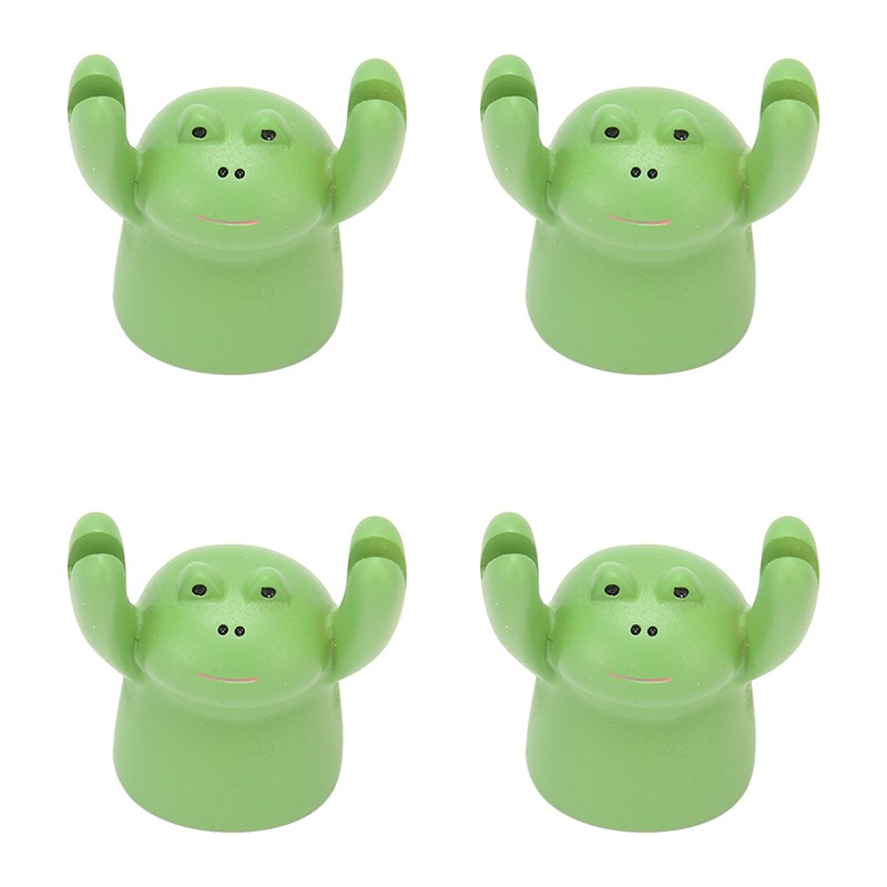 4Pcs Desktop Card Holder Resin Cartoon Animal Shape Cute Message