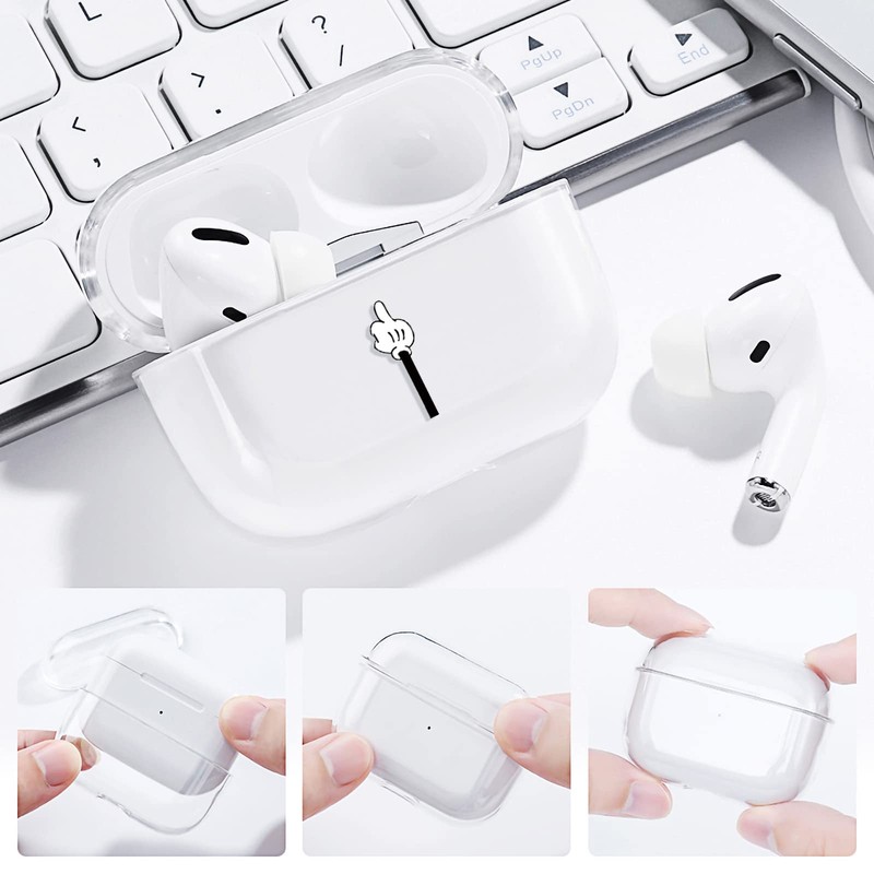 AKABEILA Case for Airpods Pro 2, Soft TPU Clear Protective