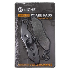 NICHE Brake Pad Set for Harley-Davidson Tri Glide Ultra Freewheeler 41300033 41300027 Front Rear Semi-Metallic
