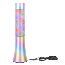 Glitter Liquid Motion Lamp 13 Inch USB Powered LED Rainbow Color Changing Lamp Relaxing Mood Night Light